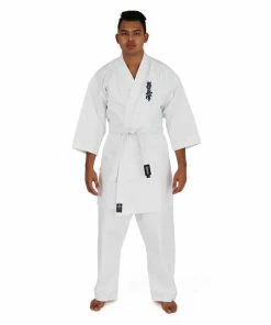 SMAI Kyokushin Martial Arts Uniform 8oz Student Gi Double Stitched + White Belt