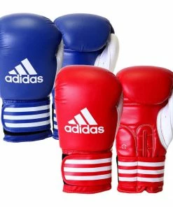Adidas Ultima Leather Boxing Gloves Blue Red 10oz 12oz 16oz