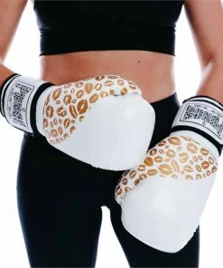 Punch Womens Boxing Gloves Gold Lip Art White 12oz Limited Edition 14 Punch Womens Boxing Gloves Gold Lip Art White 12oz Limited Edition