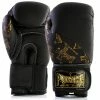 BOXING / MUAY THAI / MMA Punch Womens Boxing Gloves 12oz – Gold Cross Art – Black