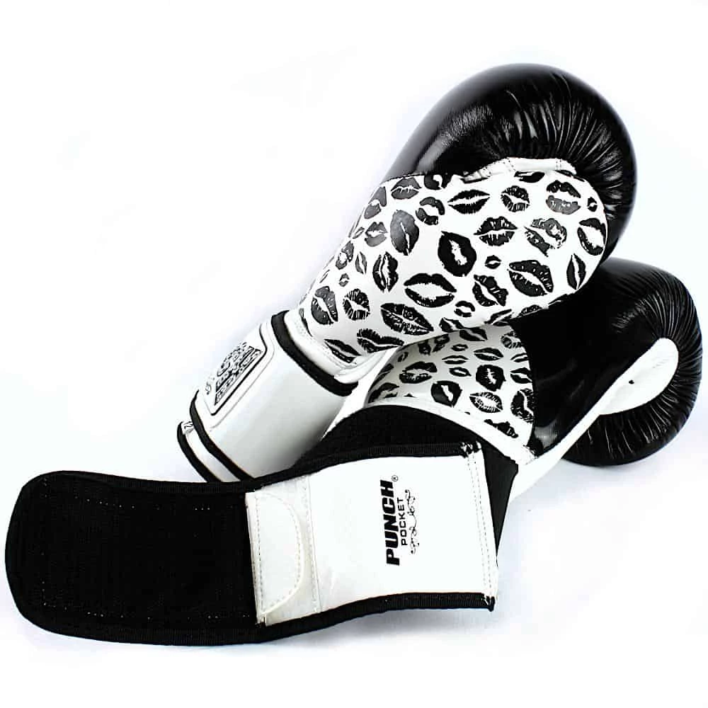 Punch Womens Boxing Gloves Lip Art Black Limited Edition BOXING / MUAY THAI / MMA 8 Punch Womens Boxing Gloves Lip Art Black Limited Edition BOXING / MUAY THAI / MMA