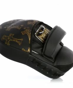 Punch Womens Boxing Focus Pads PAIR – Cross Art – Black BOXING / MUAY THAI / MMA