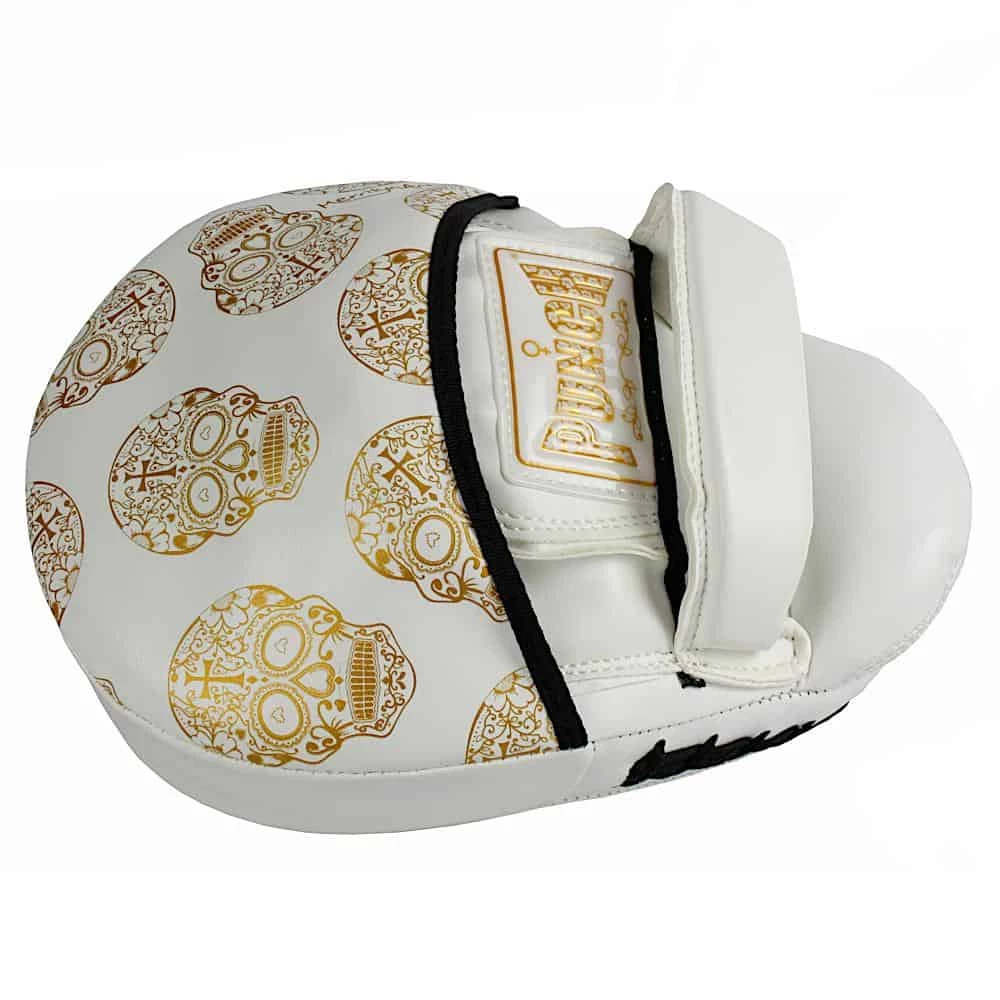 Punch Womens Focus Pads Skull Art White Limited Edition BOXING / MUAY THAI / MMA 8 Punch Womens Focus Pads Skull Art White Limited Edition BOXING / MUAY THAI / MMA