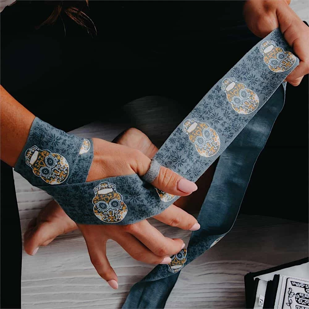 PUNCH Womens Stretch Hand Wraps Skull Art Boxing / MMA BOXING / MUAY THAI / MMA 3 PUNCH Womens Stretch Hand Wraps Skull Art Boxing / MMA BOXING / MUAY THAI / MMA