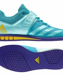 Weightlifting Shoes Adidas Womens Powerlift Shoe 3.1W Energy Blue Light Breathable Flexible Stable