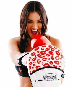 BOXING / MUAY THAI / MMA Punch Womens Focus Pads Lip Art Red Limited Edition