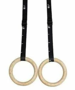 Morgan Competition Grade Gymnastic Gym Wooden Rings 300kg Max FUNCTIONAL FITNESS