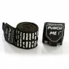 Punch Me! Word Art Stretch Boxing Hand Wraps PAIR 4M Limited Edition – Black BOXING / MUAY THAI / MMA